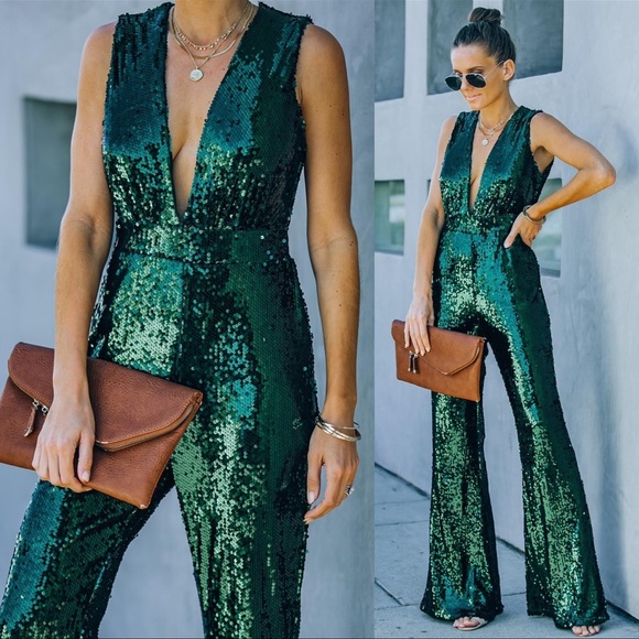 Vici Pants - VICI Sequin Jump suit